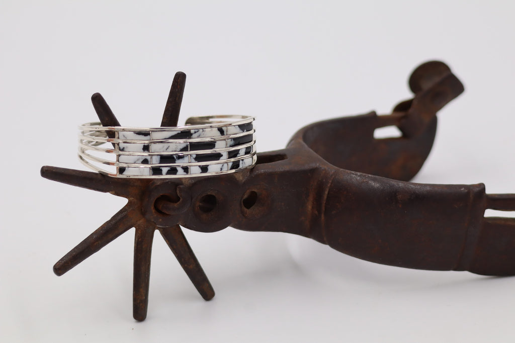 White Buffalo Inlay Cuff