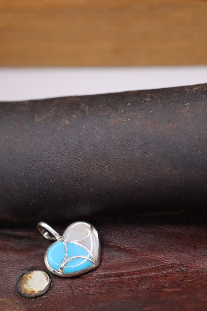 Two-Toned Heart Pendant