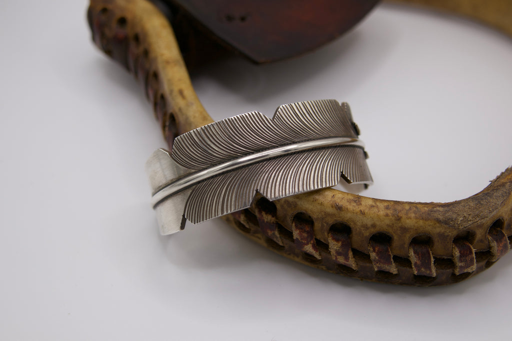 Sterling Feather Cuff