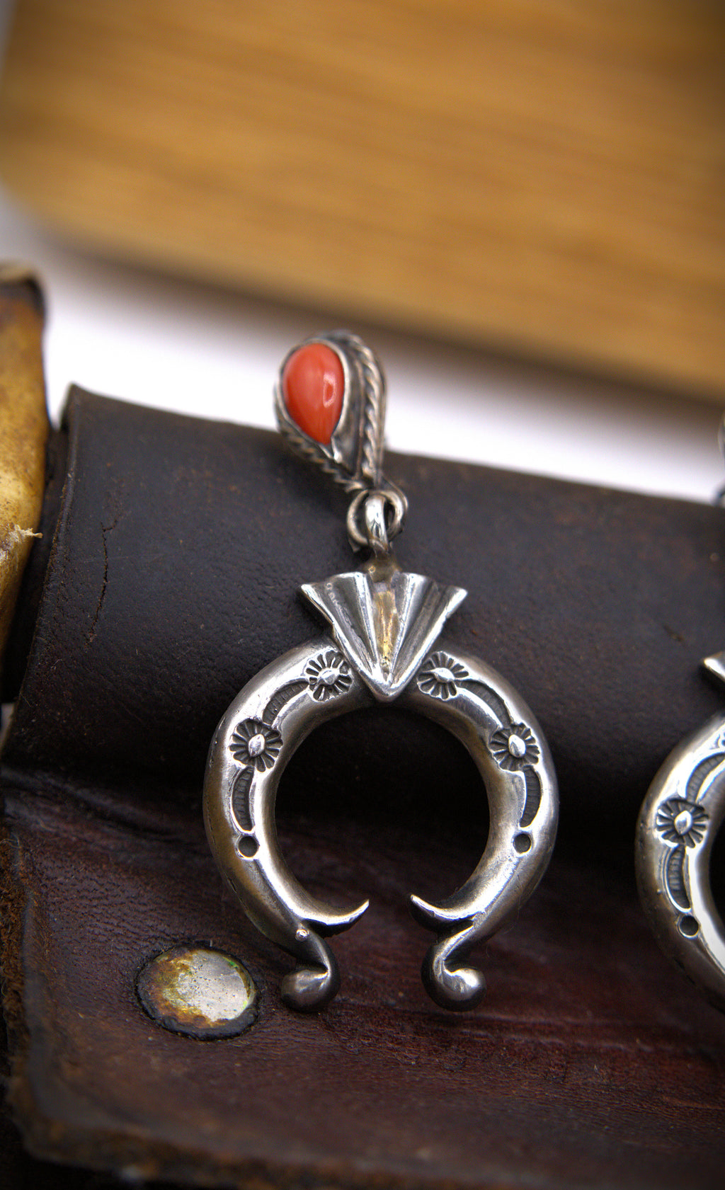 Coral Naja Earrings
