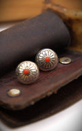 Coral Flower Concho Studs
