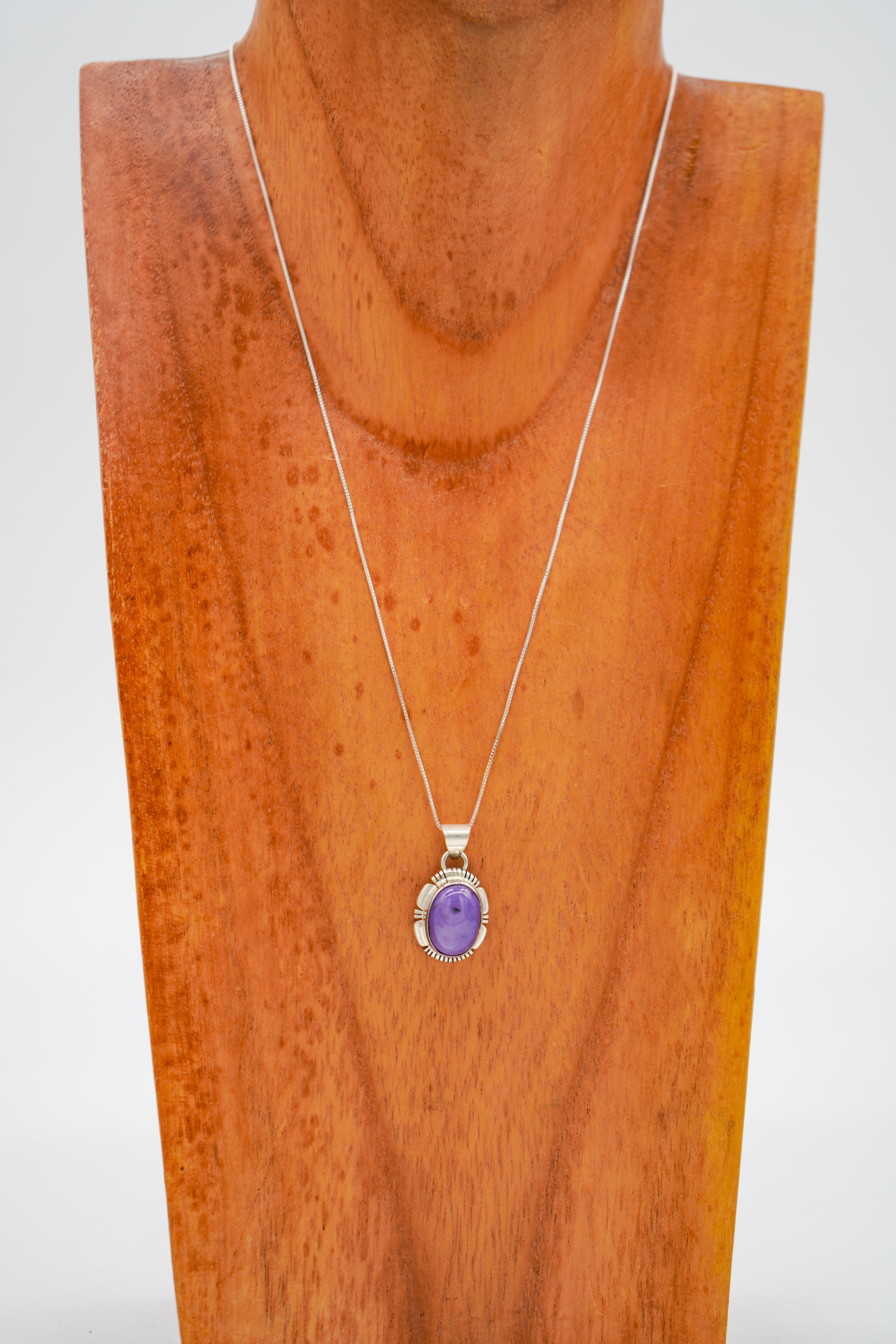 Charoite Circle Necklace