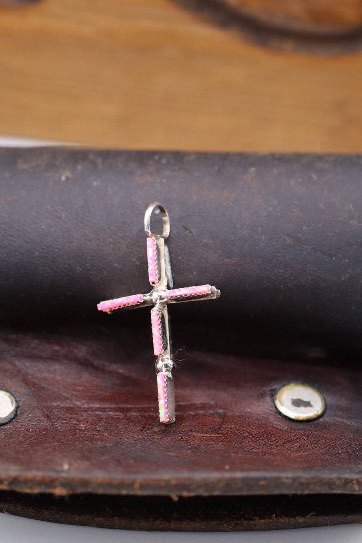 2 in 1 Opal Cross Pendant