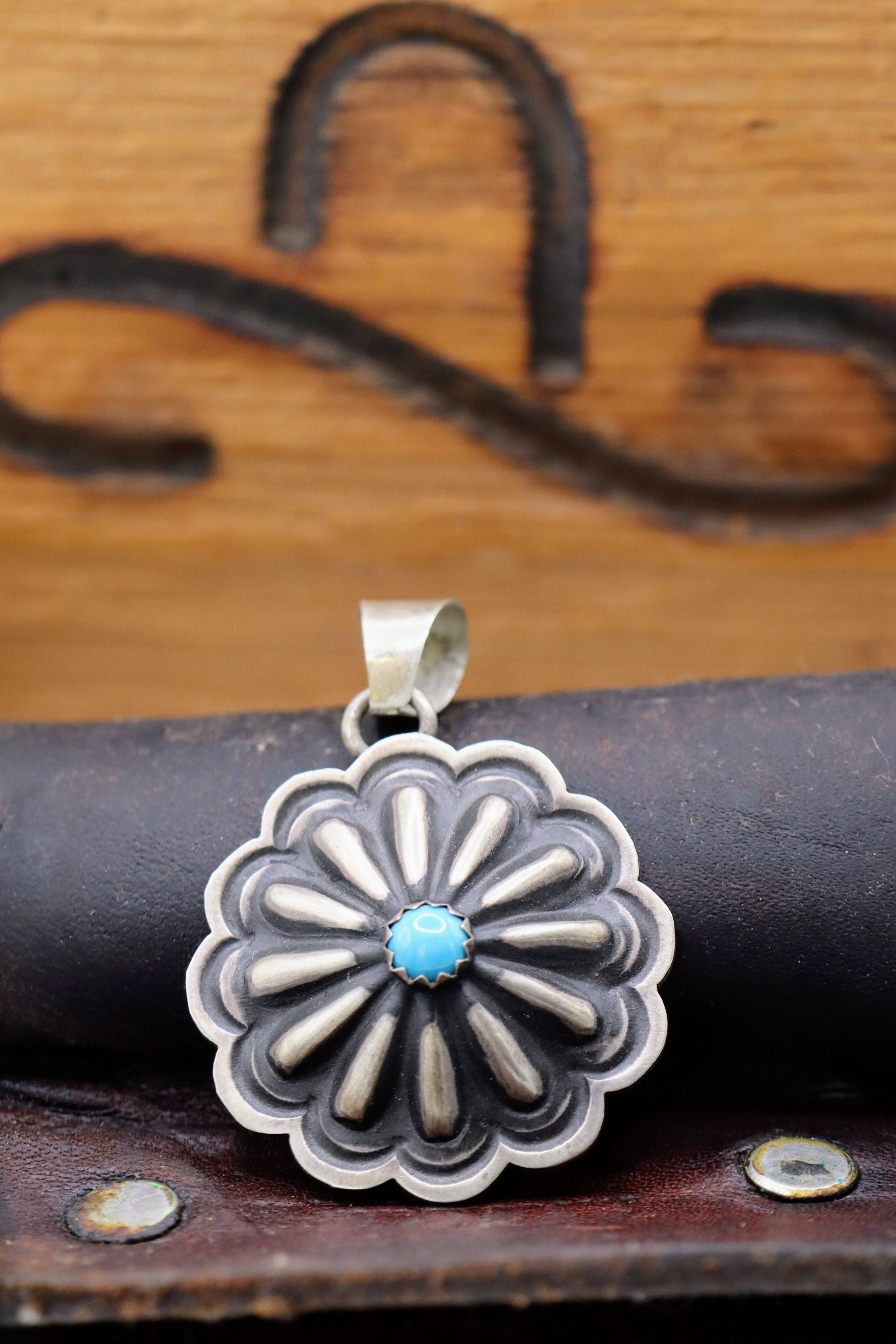 Flower Concho Pendant