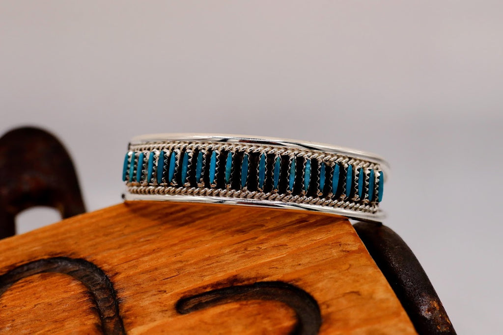 Roland Francisco Turquoise Needle Point Cuff