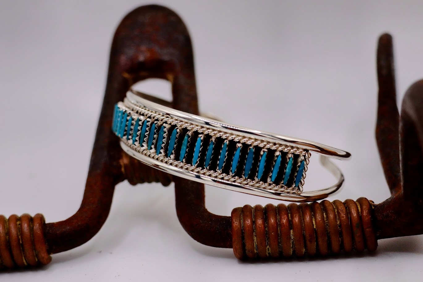 Roland Francisco Turquoise Needle Point Cuff