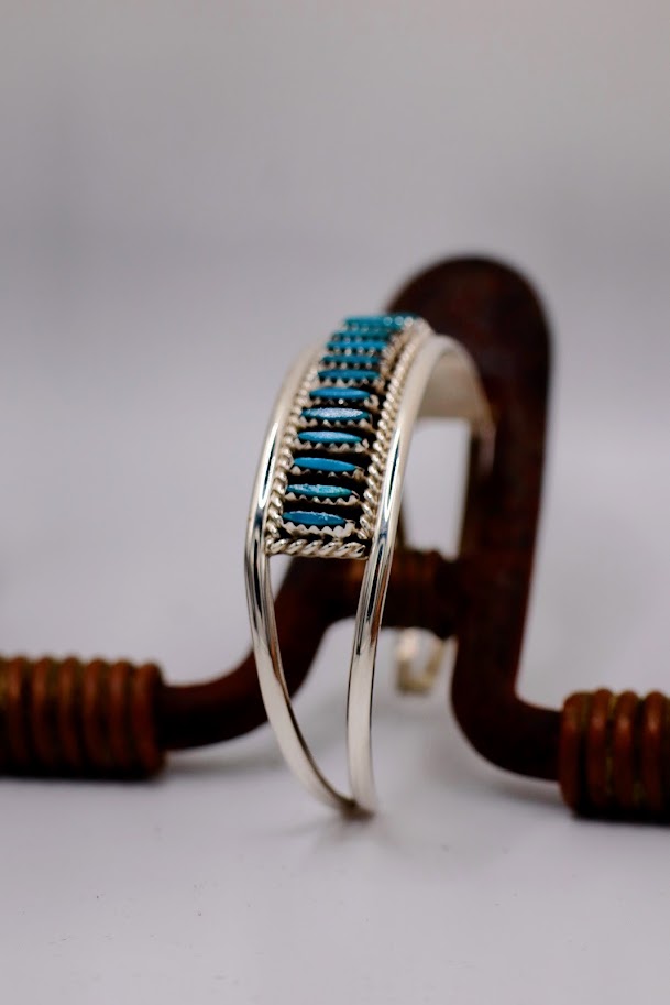 Roland Francisco Turquoise Needle Point Cuff