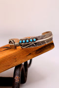 Turquoise Feather Cuff
