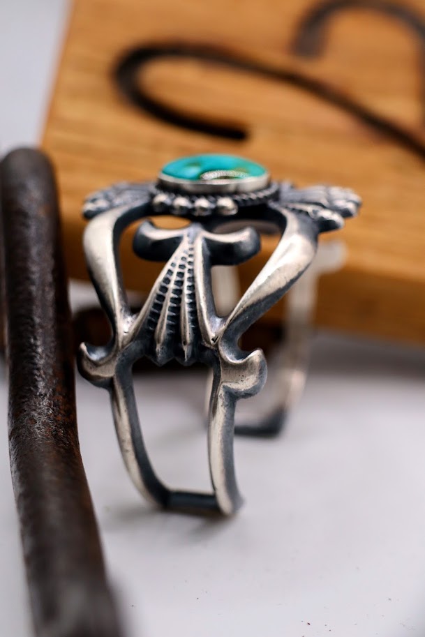 Sonoran Gold Bitsue Sandcast Cuff