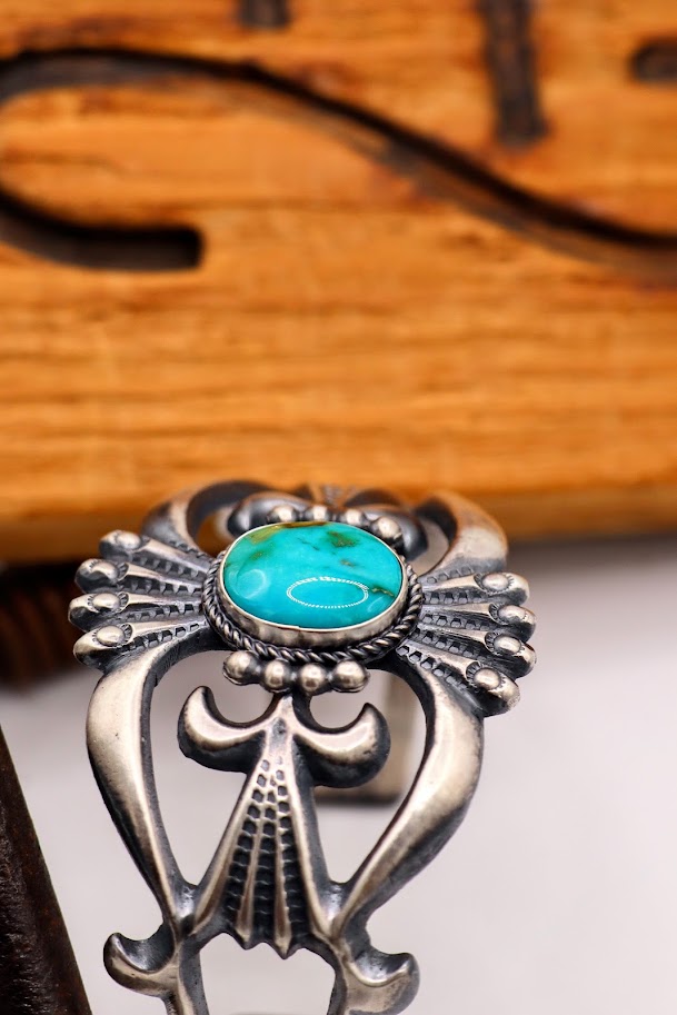 Sonoran Gold Bitsue Sandcast Cuff