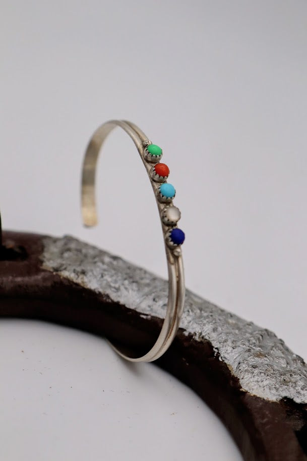 Multi Stone Baby Cuff
