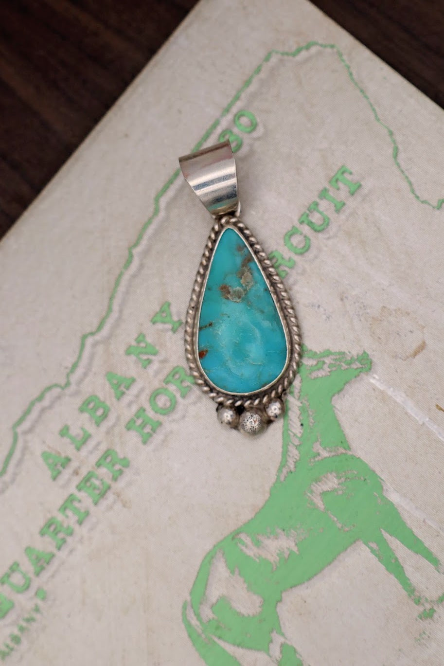 Royal Blue Teardrop Pendant