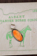Oval Orange Spiney Pendant