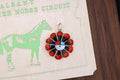 Small Coral Zuni Sunface
