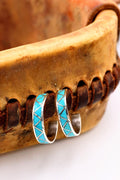 Inlay Half-Hoop Earrings