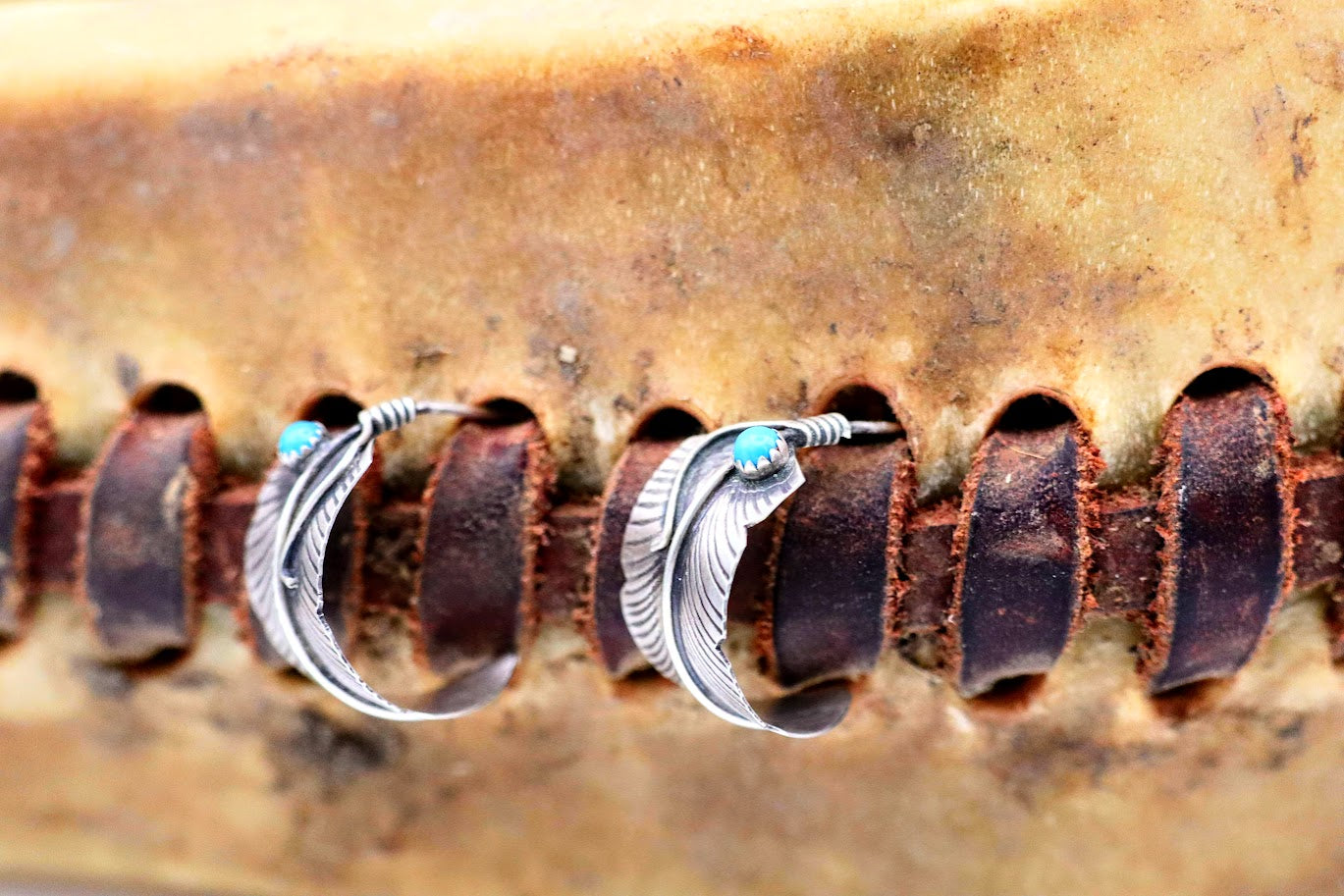 Turquoise Feather Huggy's