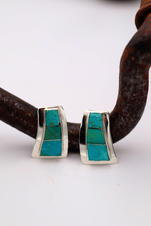 Three-Stone Inlay Studs