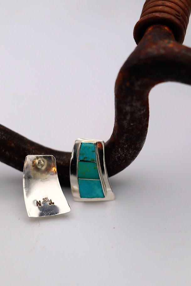Three-Stone Inlay Studs
