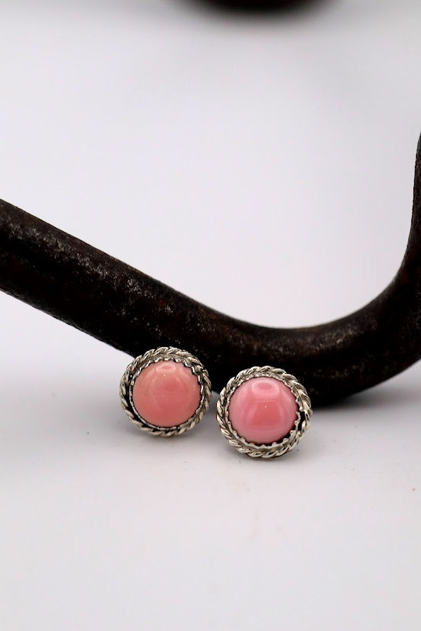 Pink Conch Studs
