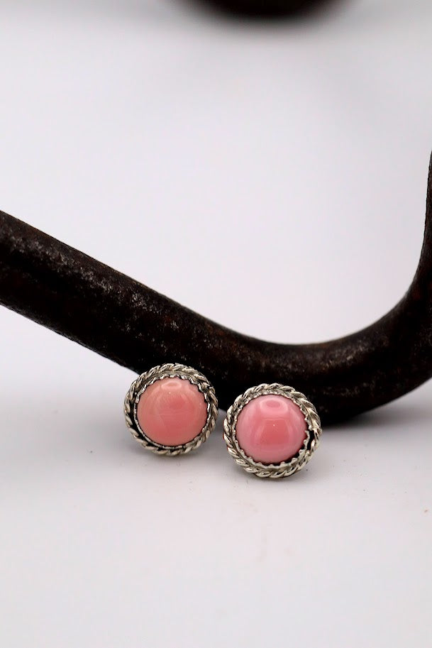 Pink Conch Studs