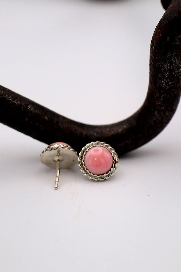 Pink Conch Studs