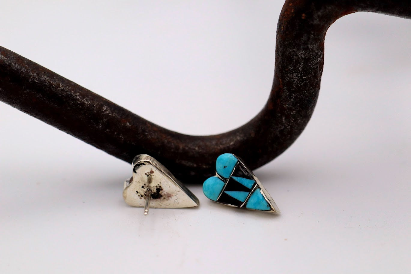 Zuni Inlay Heart Onyx