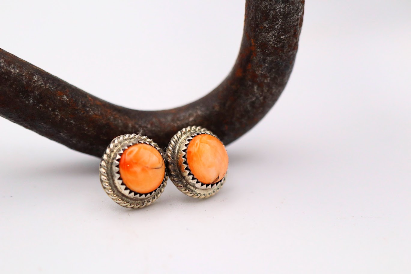 Orange Spiny Studs