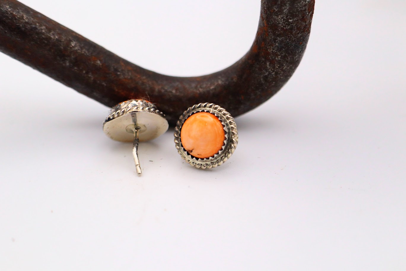 Orange Spiny Studs