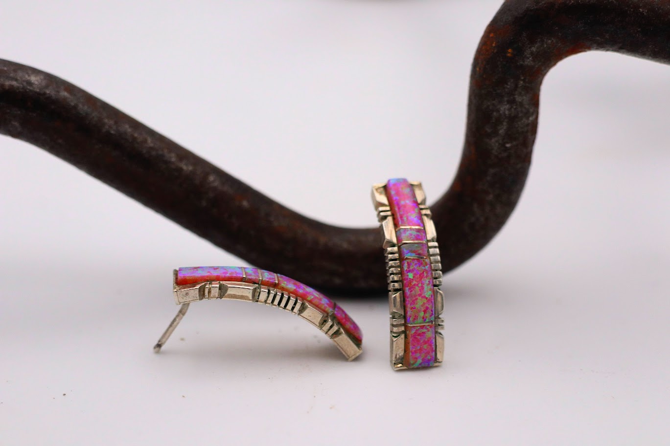 Opal Bar Studs