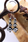 4 Tier Navajo Pearl Earrings