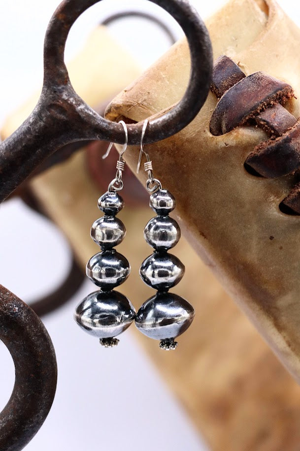 4 Tier Navajo Pearl Earrings