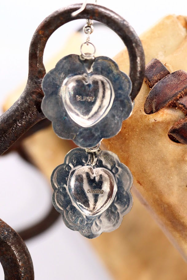 Heart Concho Earrings