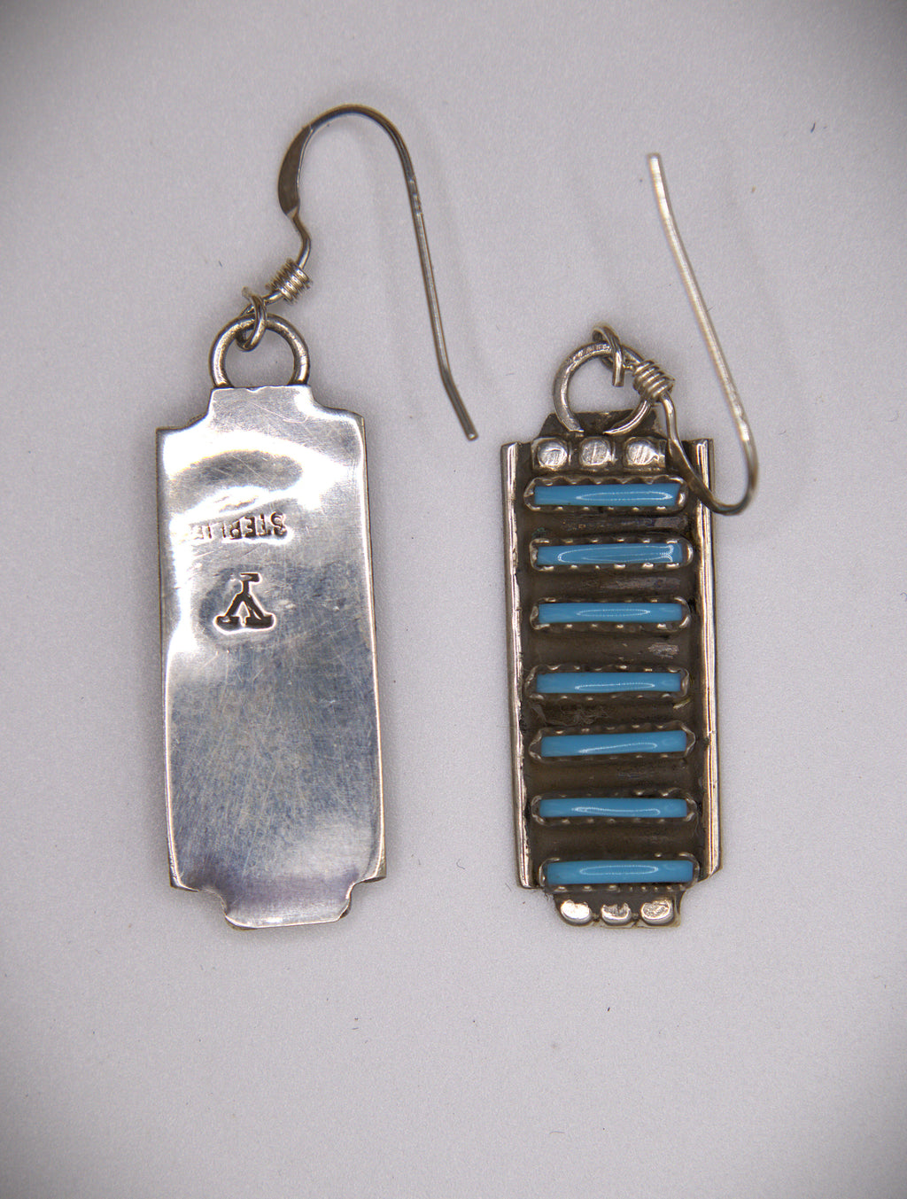 7-Stone Needlepoint Earrings