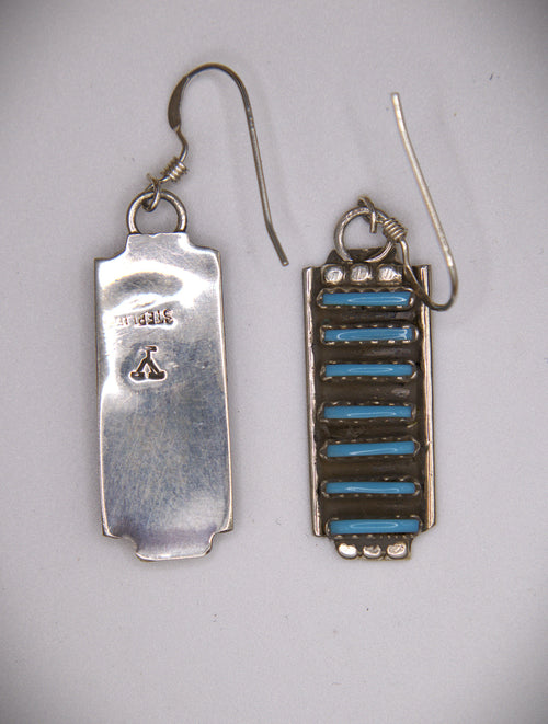 7-Stone Needlepoint Earrings