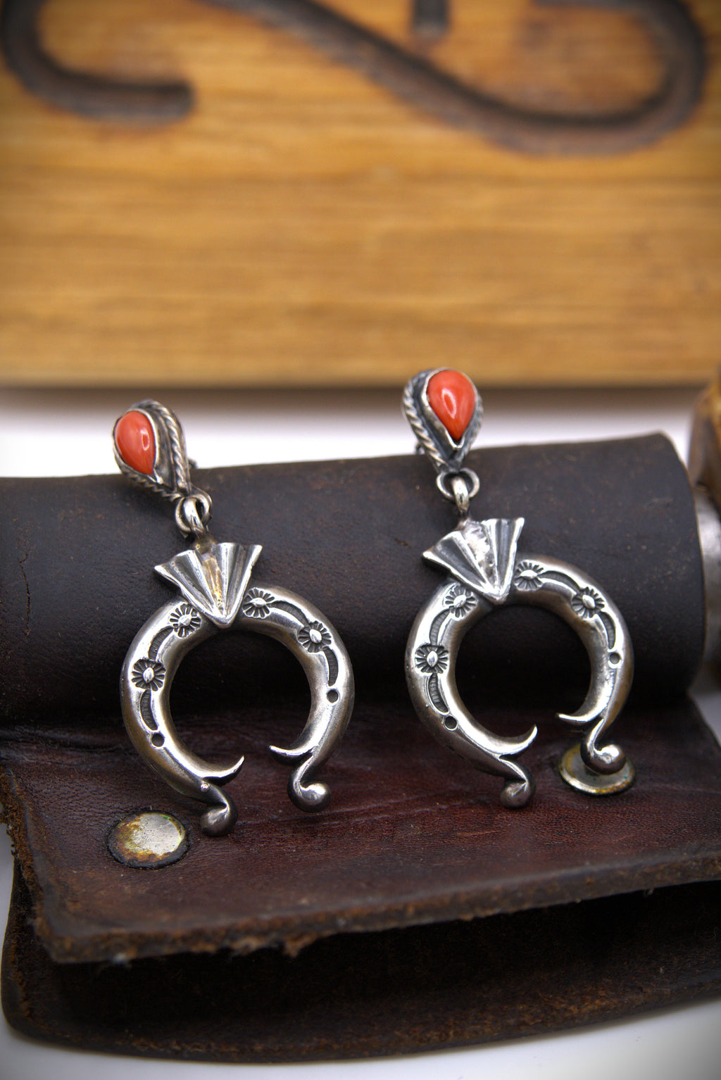 Coral Naja Earrings