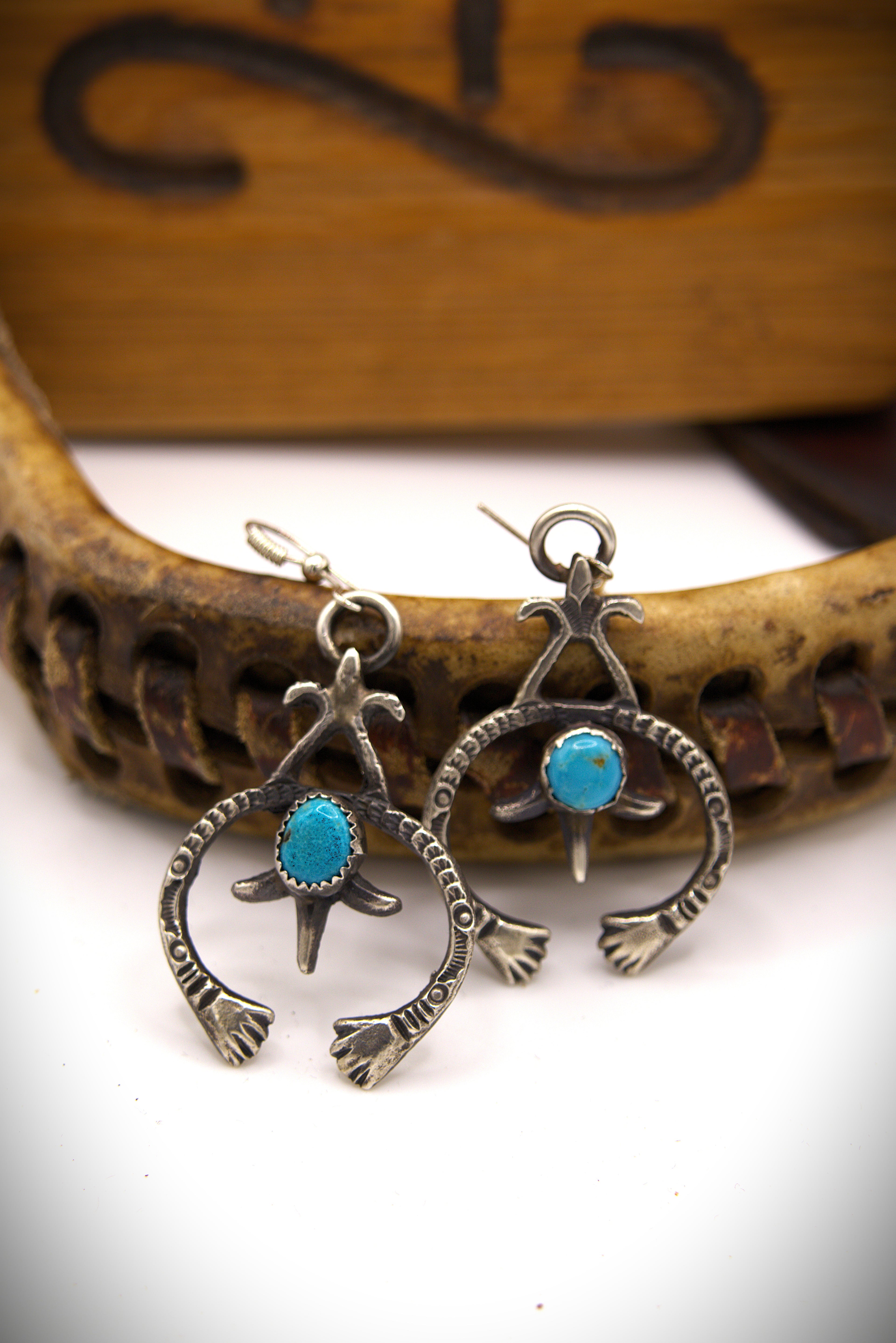 Sandcast Naja Earrings