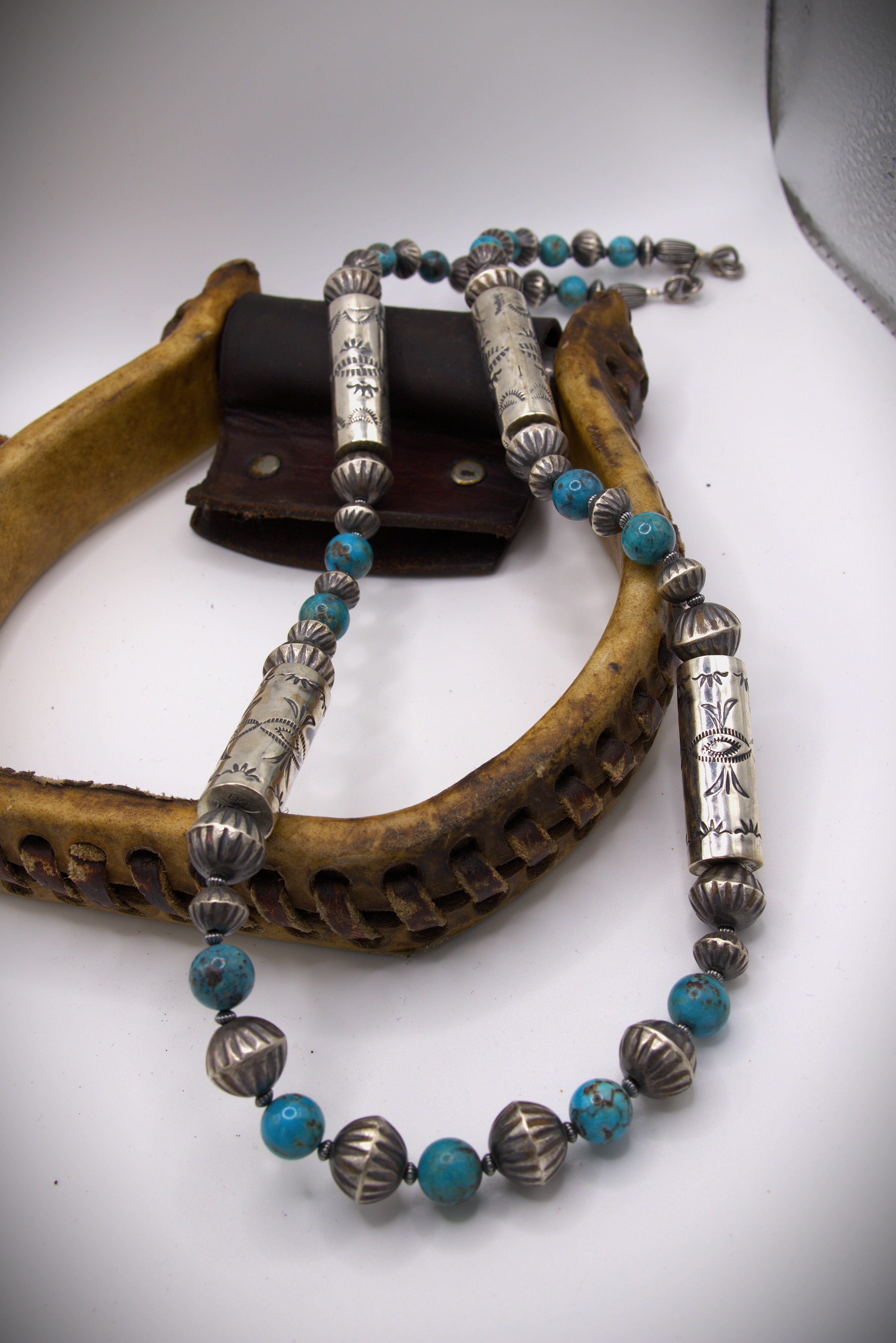 Navajo Barrel Bead Necklace
