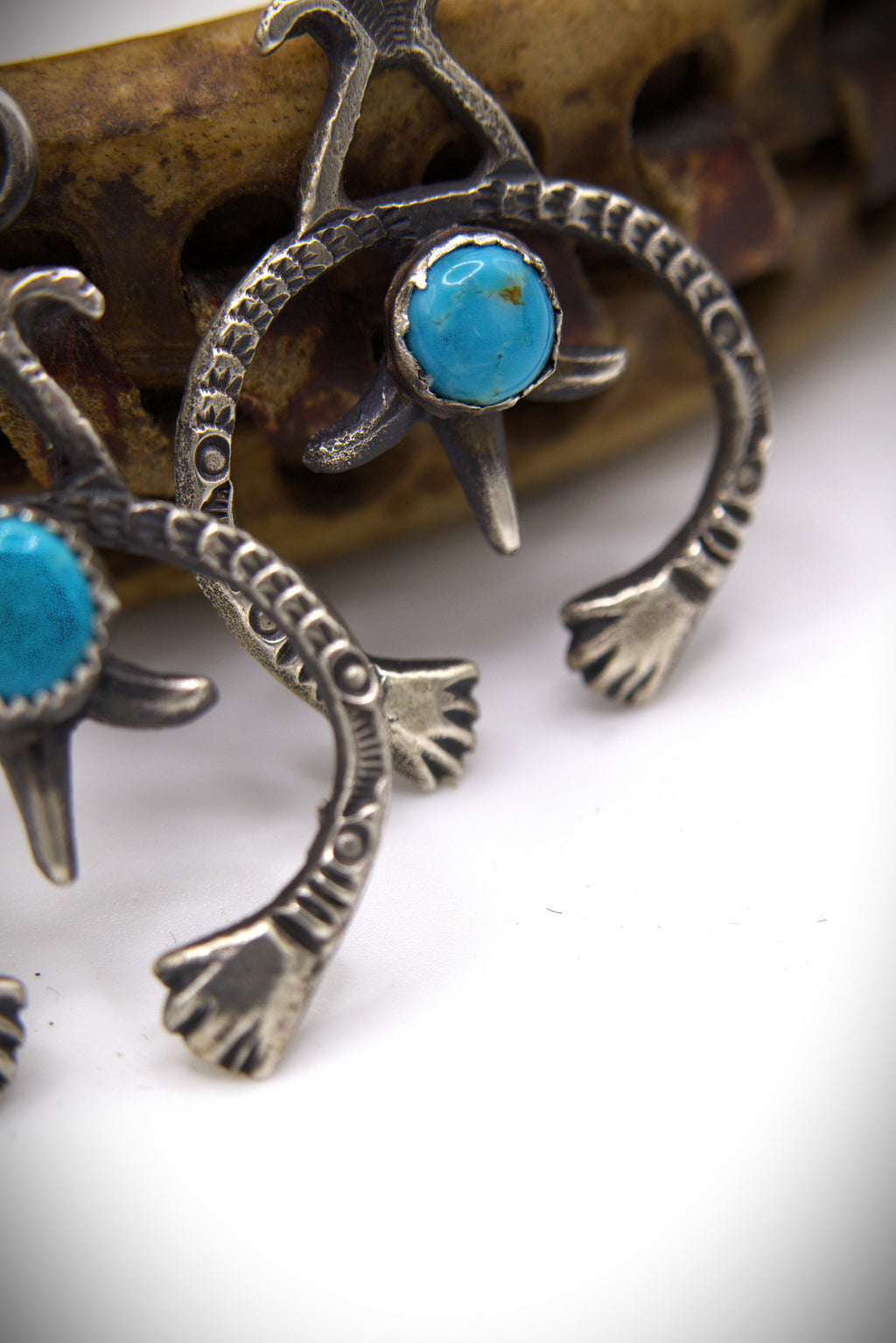 Sandcast Naja Earrings
