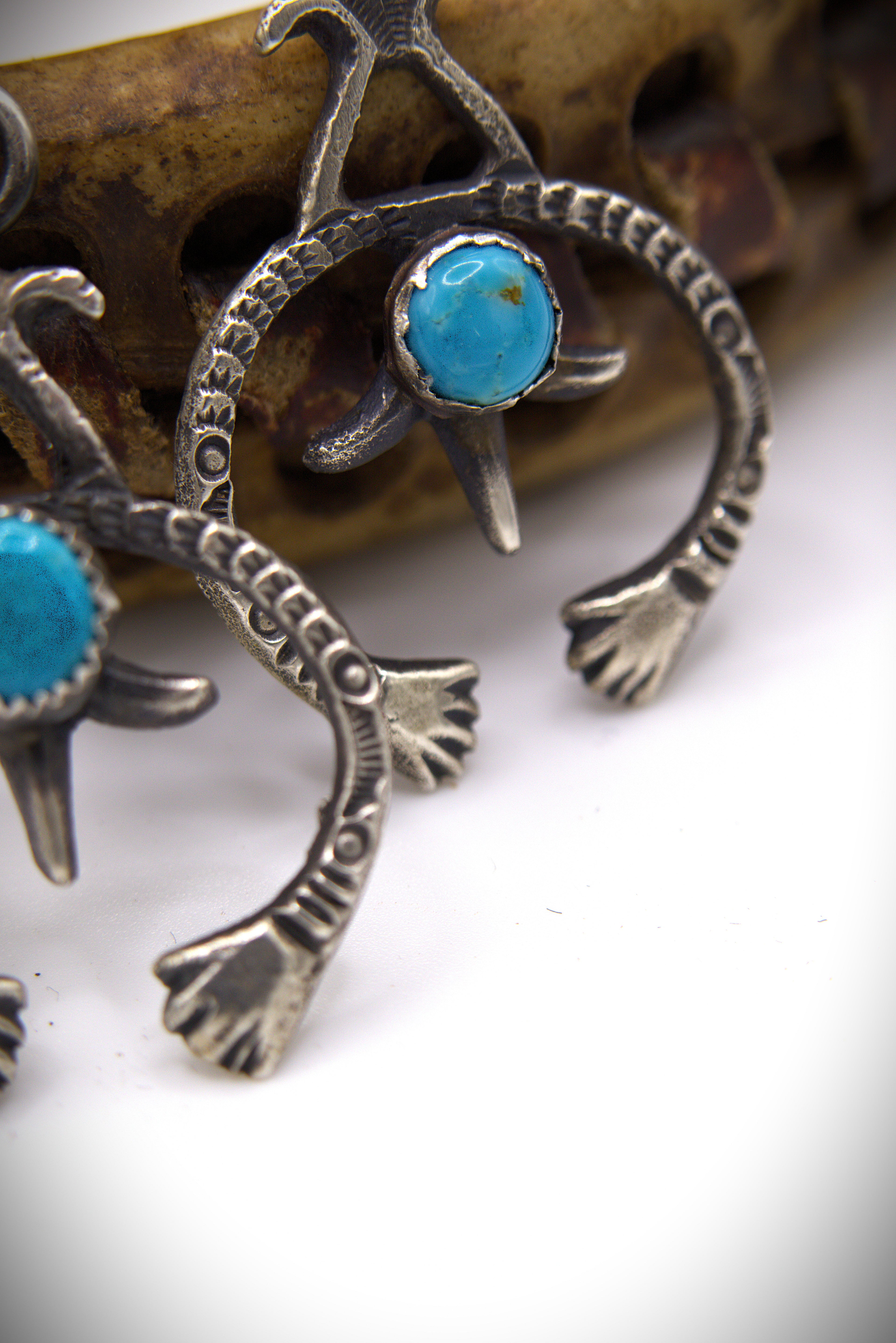 Sandcast Naja Earrings