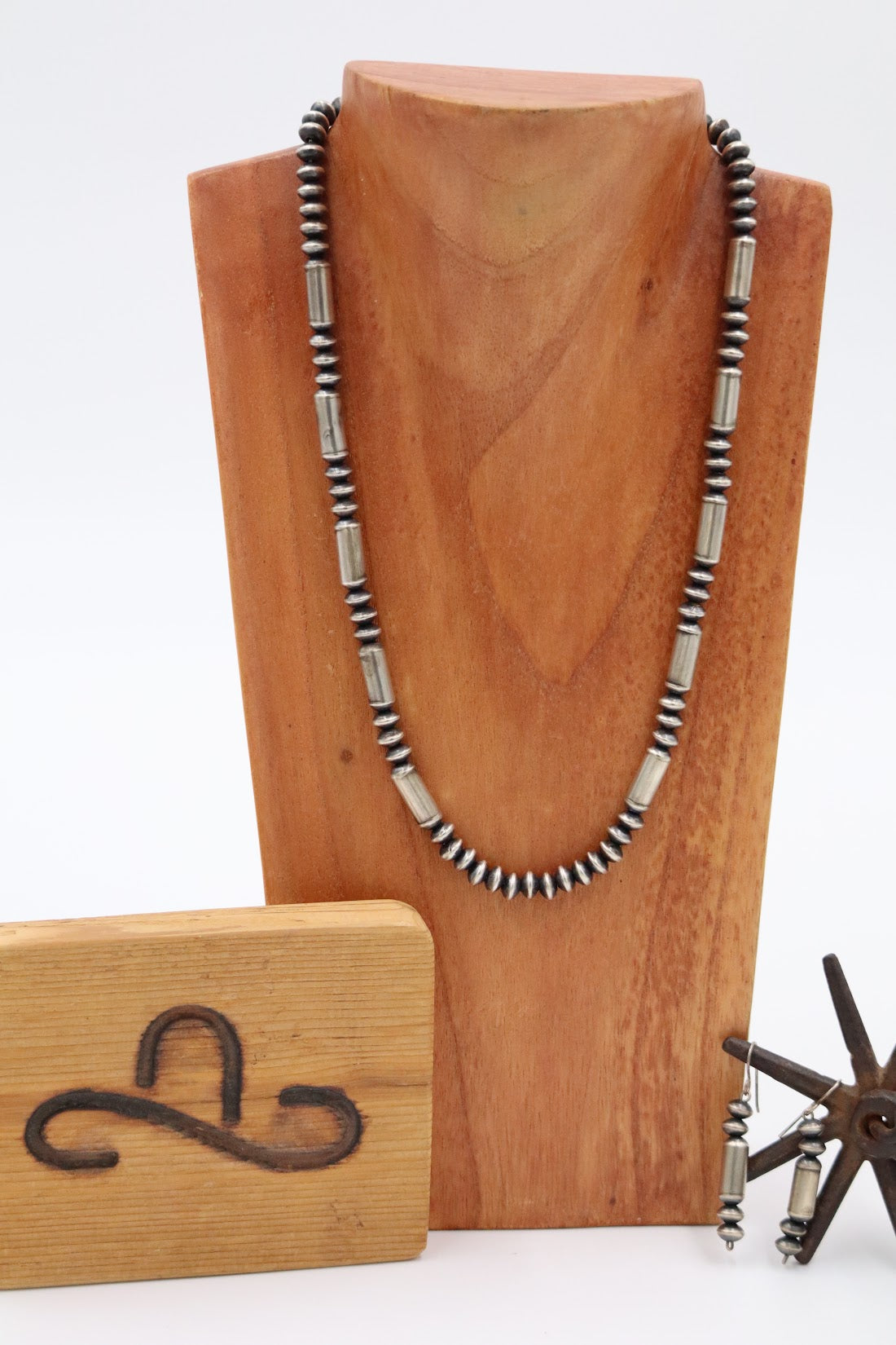 The Hailey Barrel Pearls + Earrings